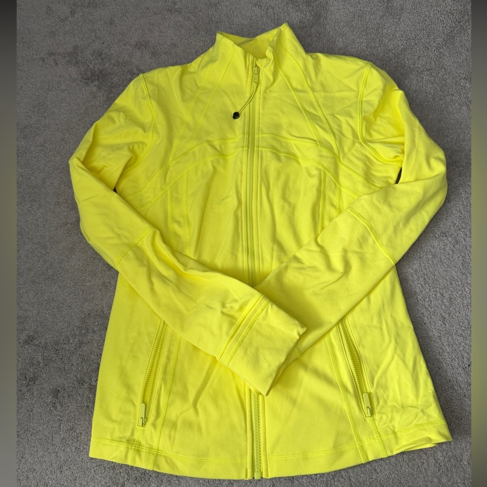 NWOT Lululemon Luon Define Jacket Size 12 in Electric Lemon